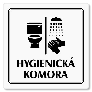 Hygienická komora, 148x148mm, bílá, Utah